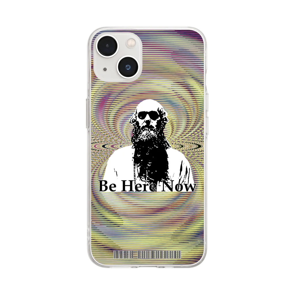 はだかのとくいてんのBE HERE NOW Soft Clear Smartphone Case