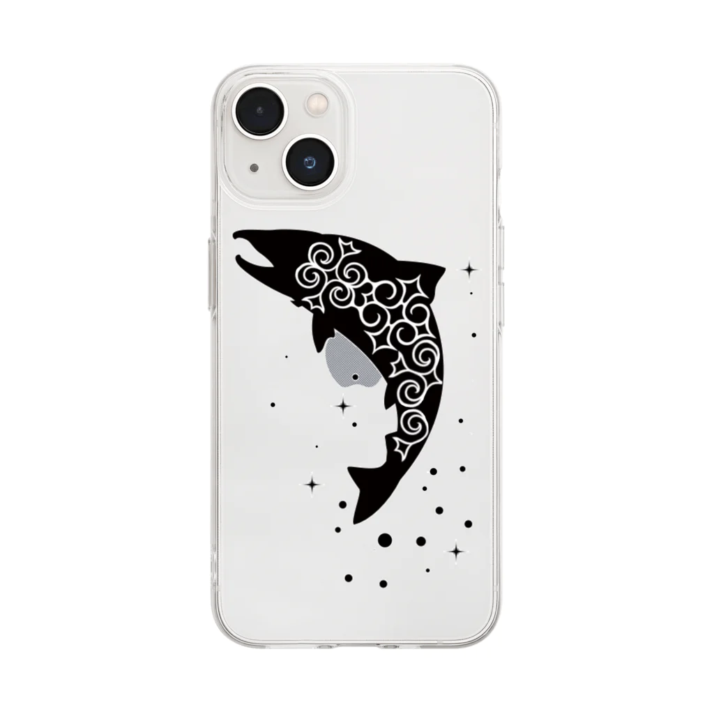 MONMONのkamuy cep peraykar Soft Clear Smartphone Case