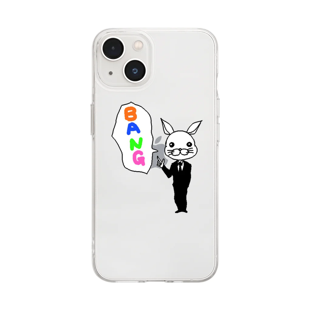 SHOの家のうさBANGくん Soft Clear Smartphone Case