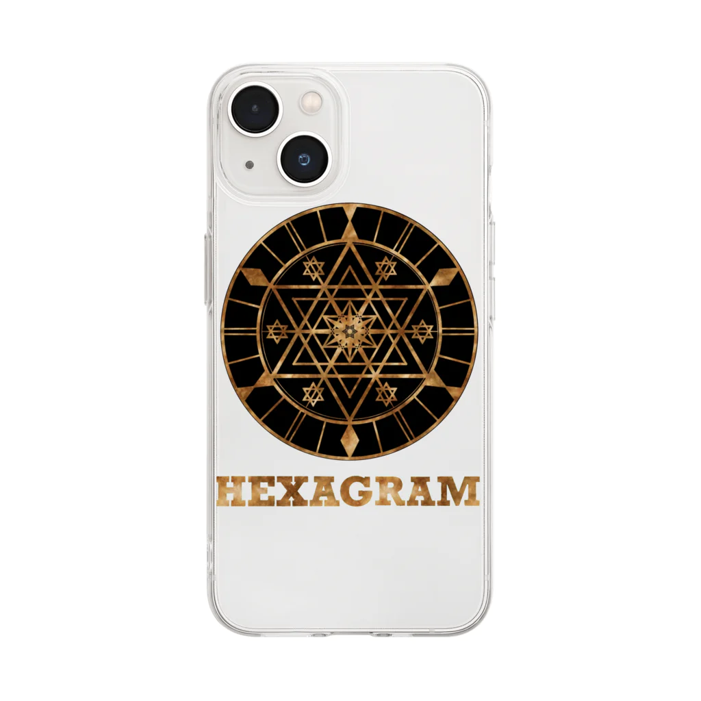 薈.collectionのHexagram ソフトクリアスマホケース