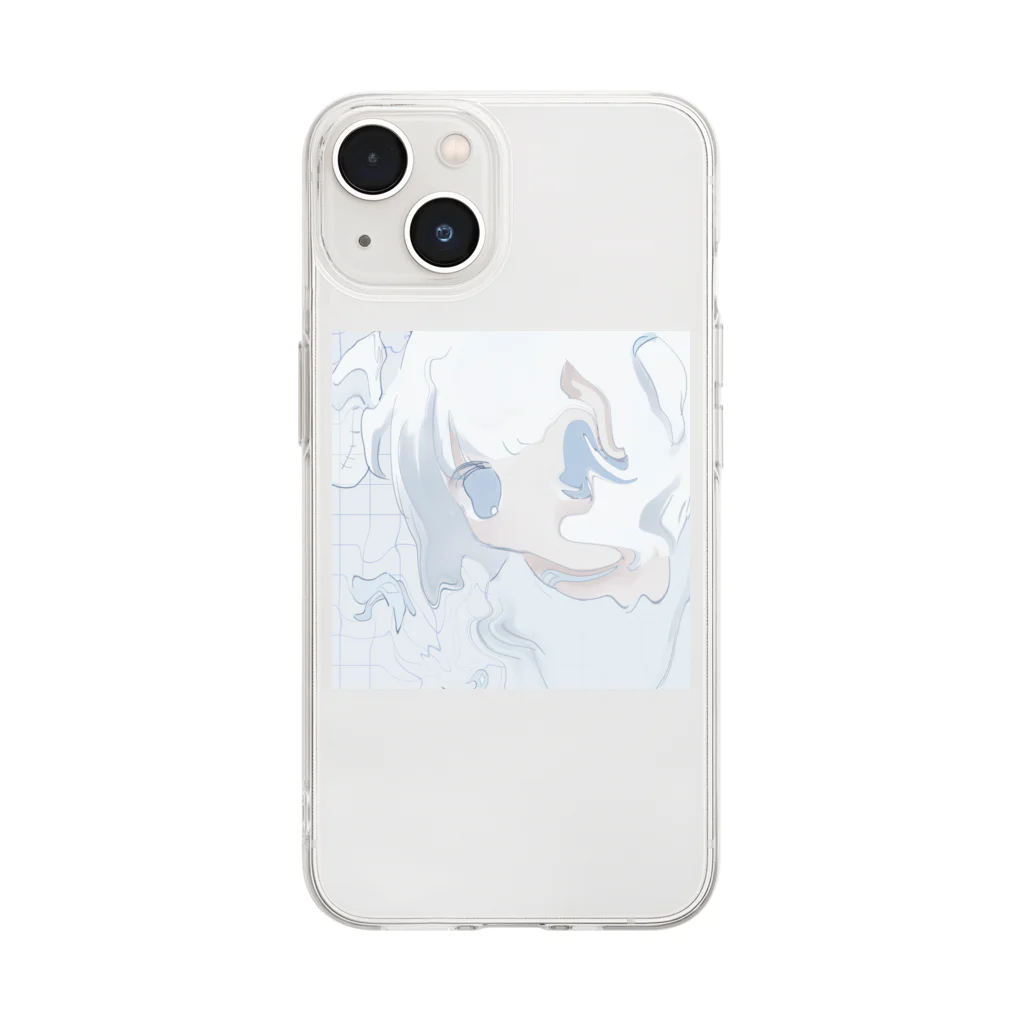 あくむ病院のさかなとおよぐの、 Soft Clear Smartphone Case