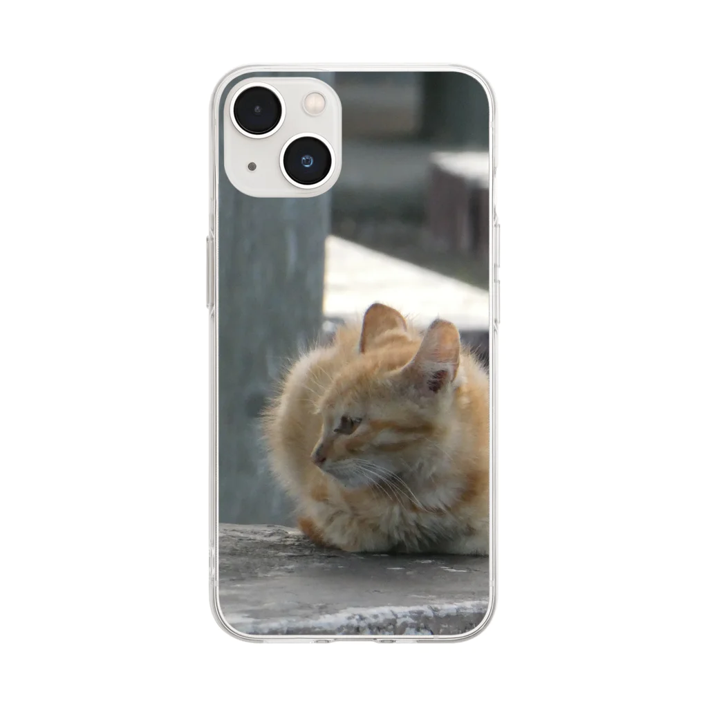 そらもようのneko Soft Clear Smartphone Case