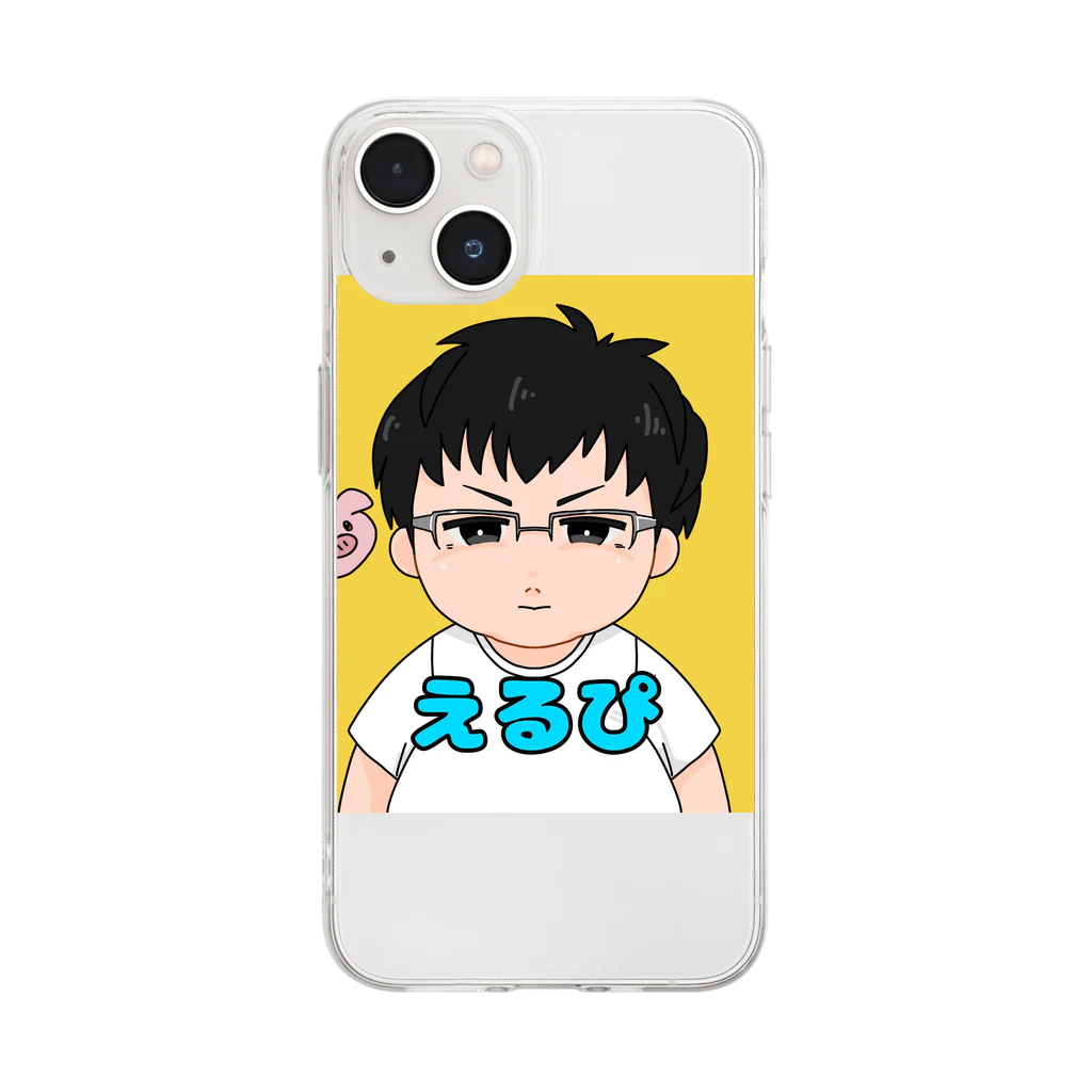 えるぴ🐷(にっくん)のえるぴっぴ Soft Clear Smartphone Case