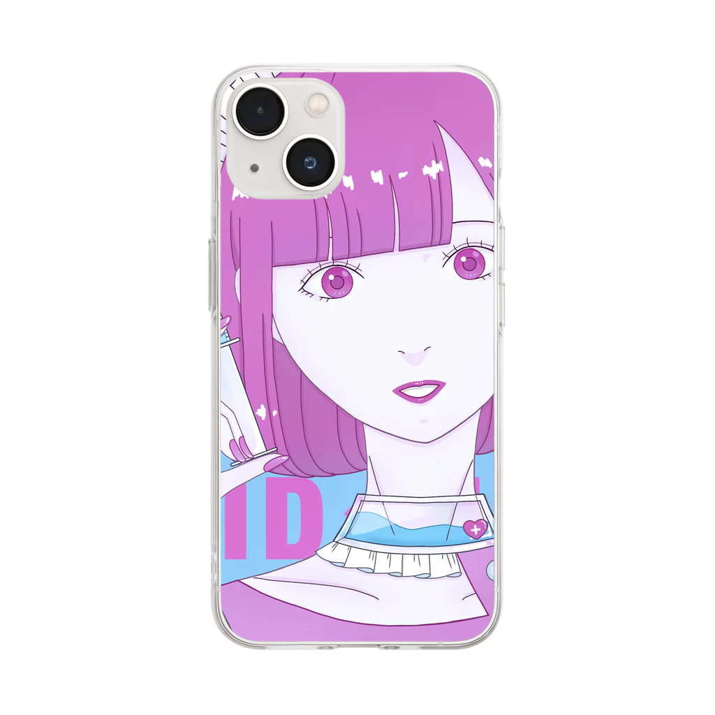 ブルーベリーチョコのmaid×nurse Soft Clear Smartphone Case