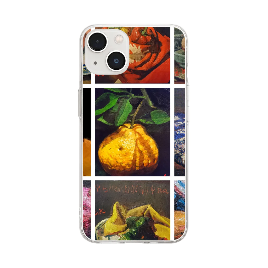 atelier-atsushiのAtushi Kubo (Food) Soft Clear Smartphone Case