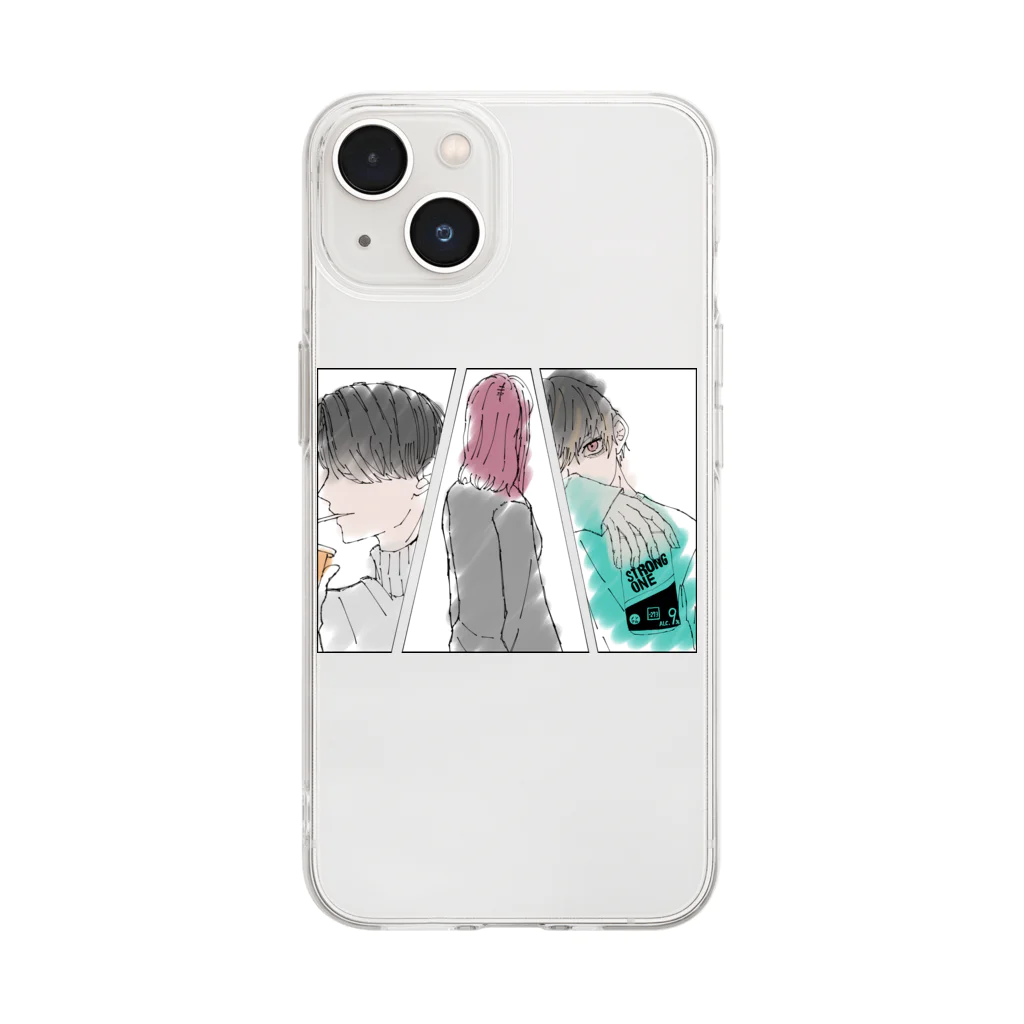 きままに。ゆるりと。の幼馴染 カラー Soft Clear Smartphone Case