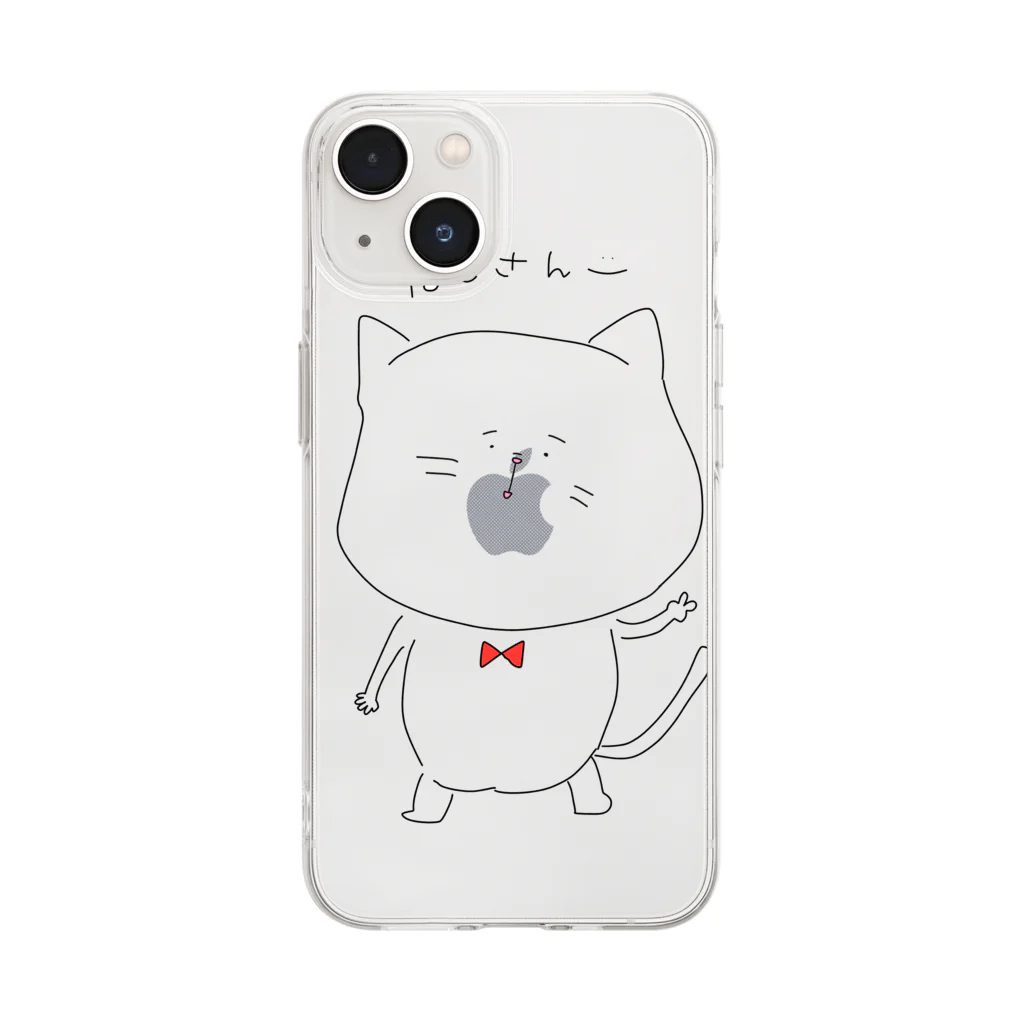 ステボシ みっちょん。のねこさん Soft Clear Smartphone Case