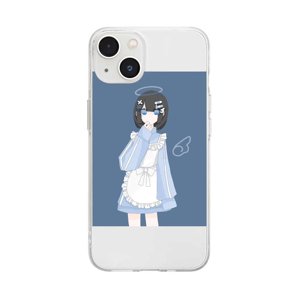 infinity67のさぶかるめいどちゃん Soft Clear Smartphone Case