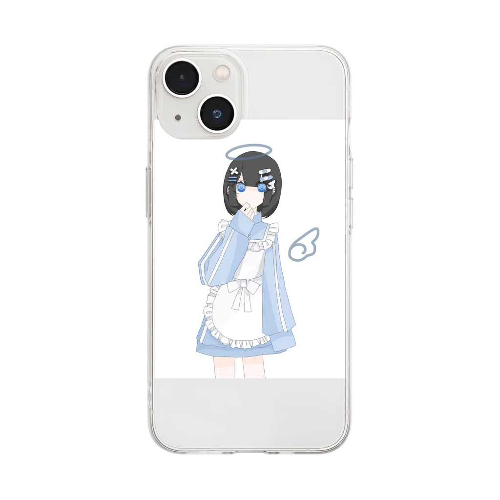 infinity67のさぶかるめいどちゃん Soft Clear Smartphone Case