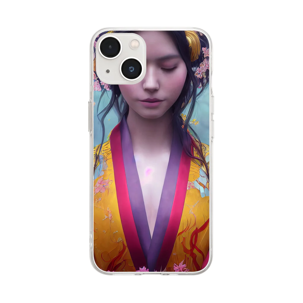 晴れのち山ライフのDeity of love #4 Soft Clear Smartphone Case