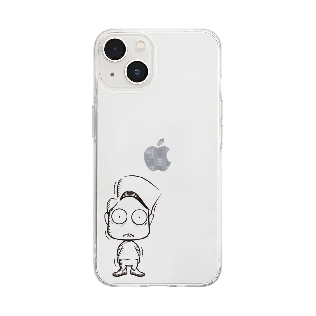 UMIWATAのGAKUBURU Soft Clear Smartphone Case