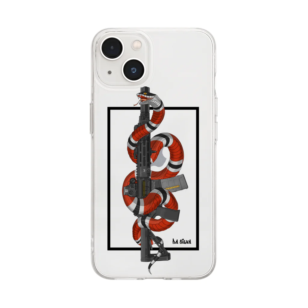 ごるのKing Snake Soft Clear Smartphone Case