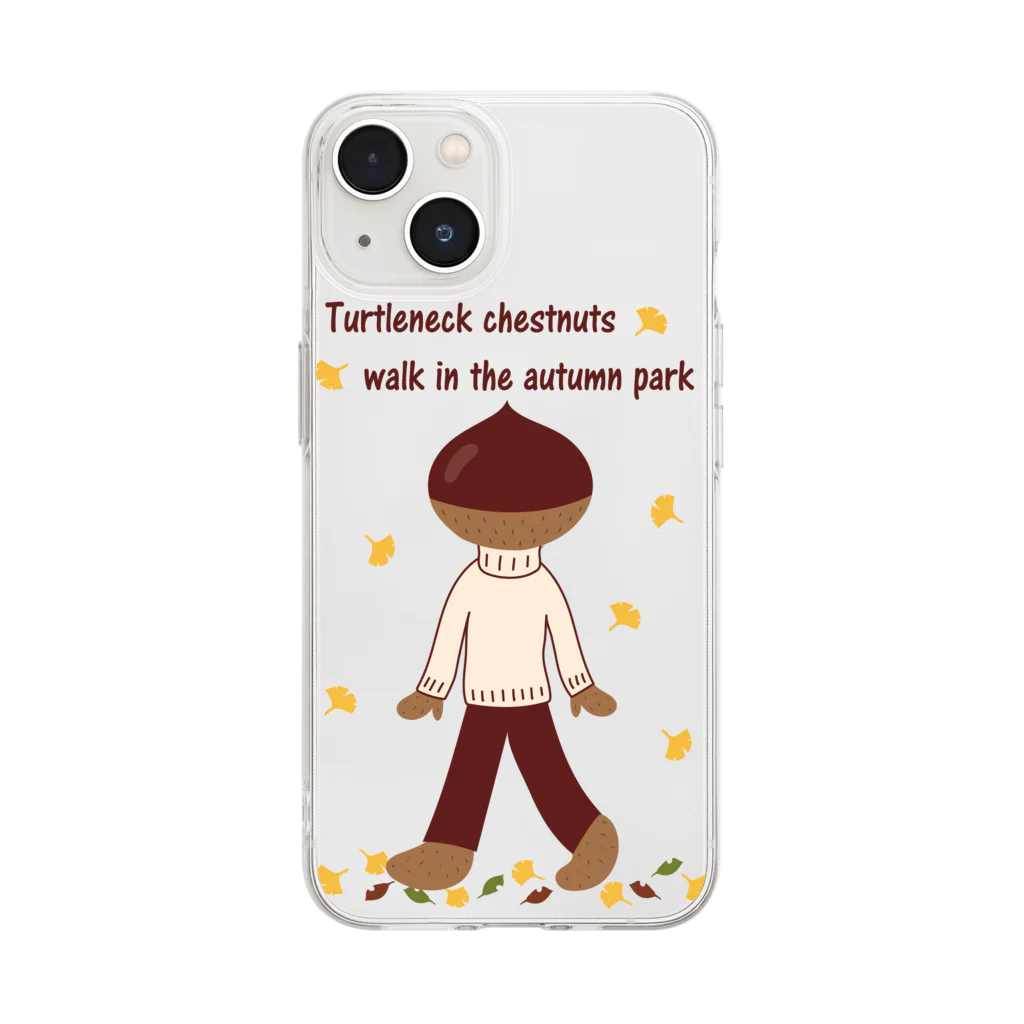 キッズモード某のとっくりくんの秋散歩 Soft Clear Smartphone Case