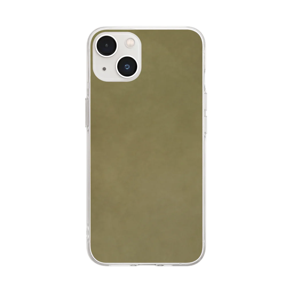 kiki25のカーキ Soft Clear Smartphone Case