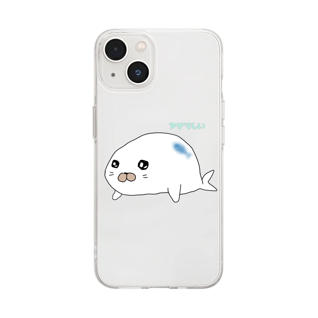 女将のアザらしい Soft Clear Smartphone Case