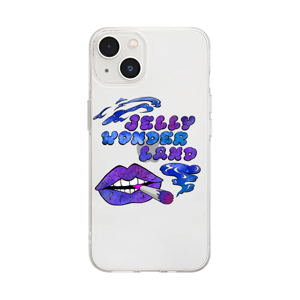 【公式】JELLY WONDERLAND【ショップ】のsexy girl Soft Clear Smartphone Case