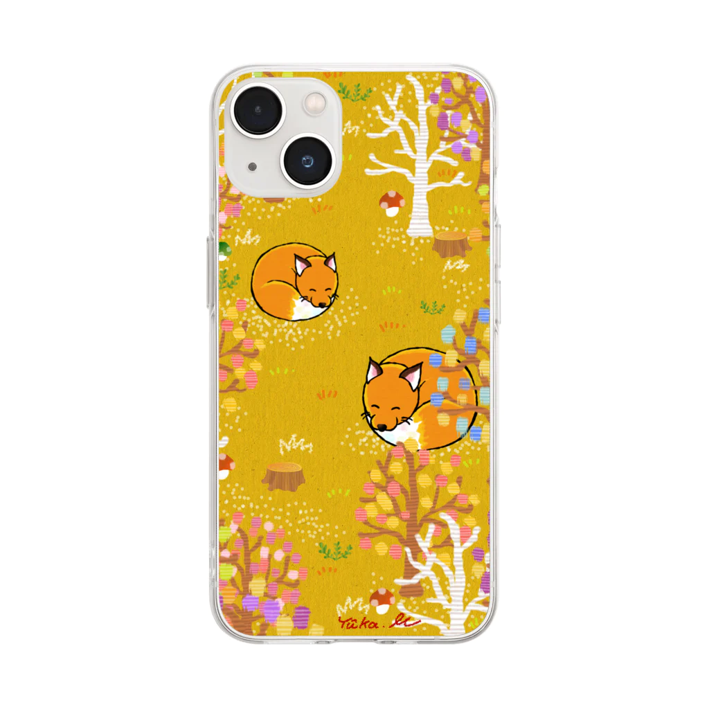 前田悠花｜イラストレーターの★きつねの森★ Soft Clear Smartphone Case