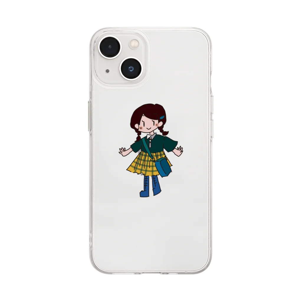 Weed(仮)の女の子 Soft Clear Smartphone Case