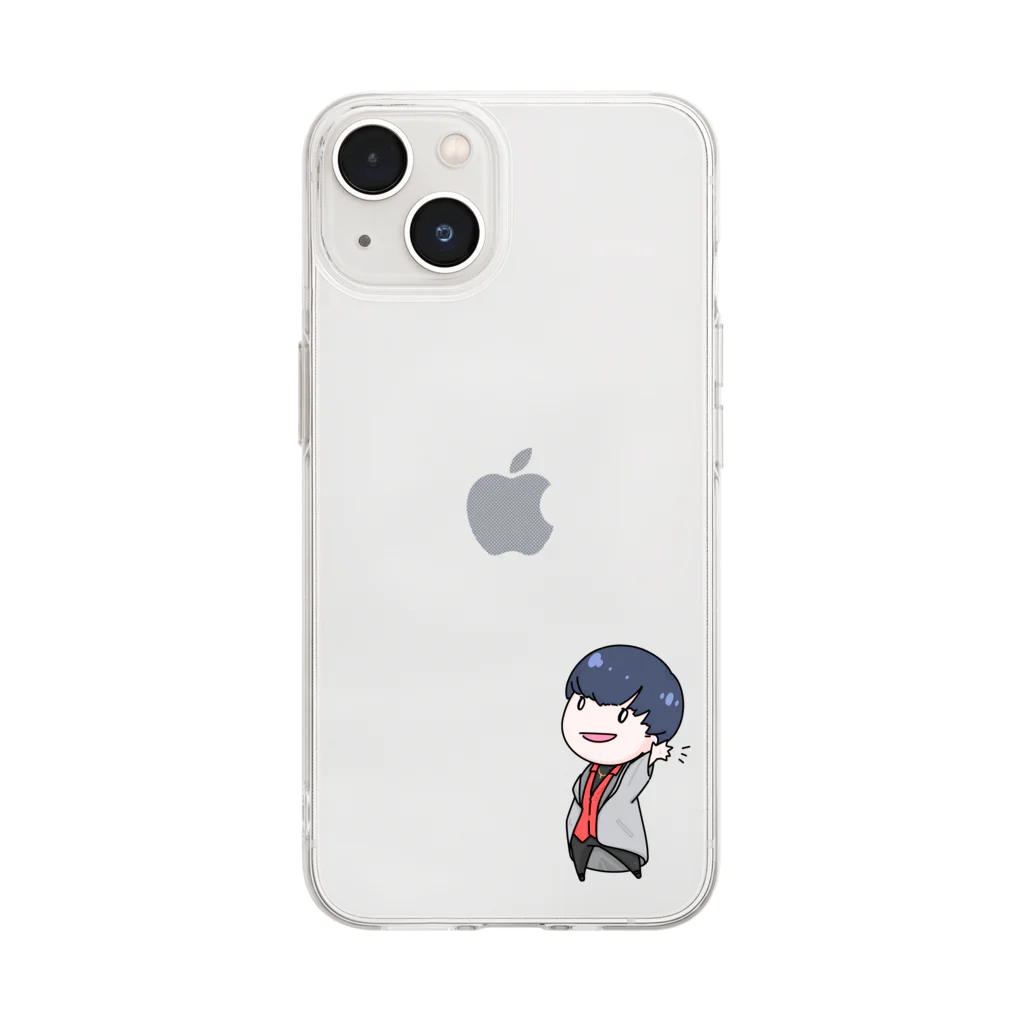 【もっくん公式オンラインショップ】の『手話もっくん』君のスマホを守りたい Soft Clear Smartphone Case