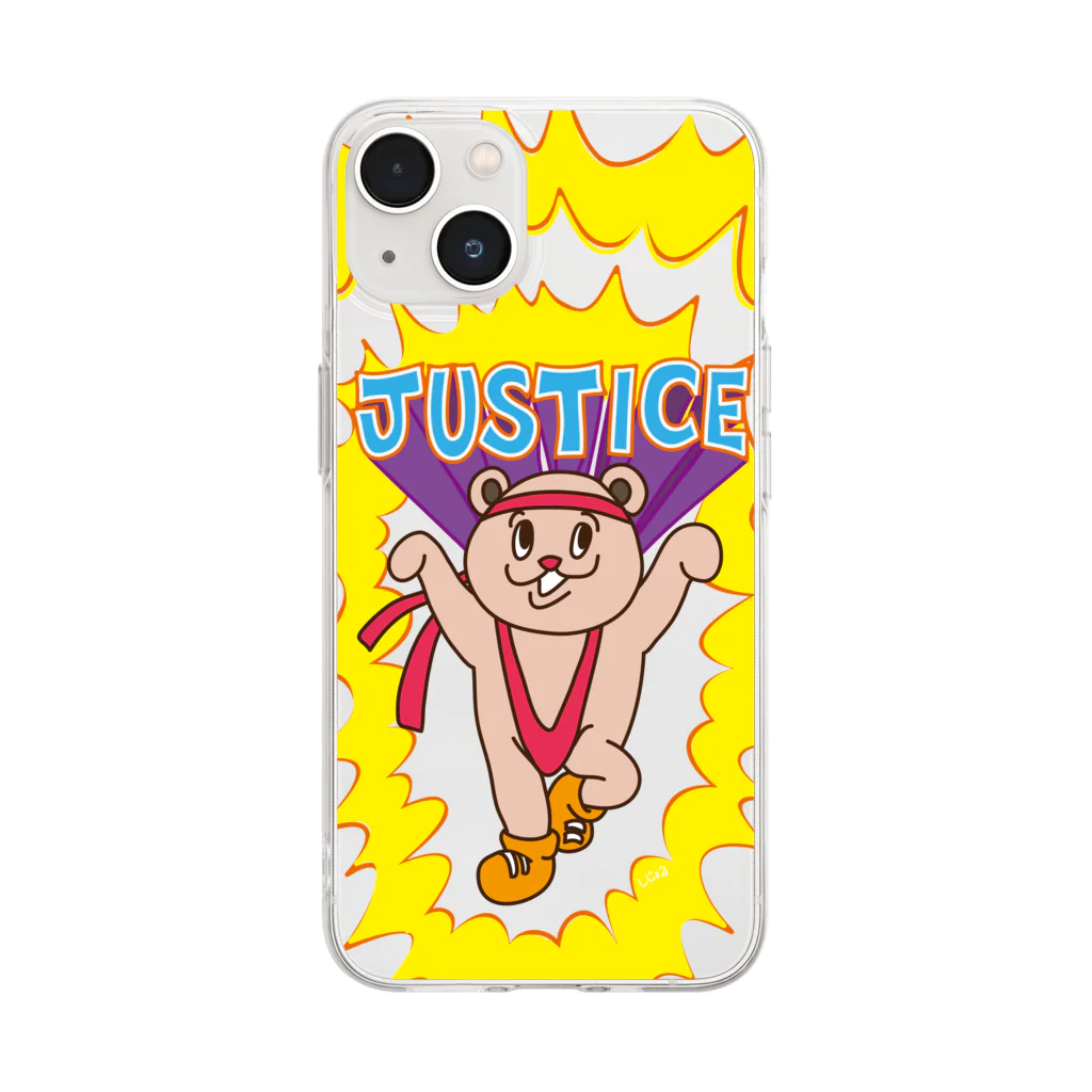 しじょるのJUSTICE Soft Clear Smartphone Case