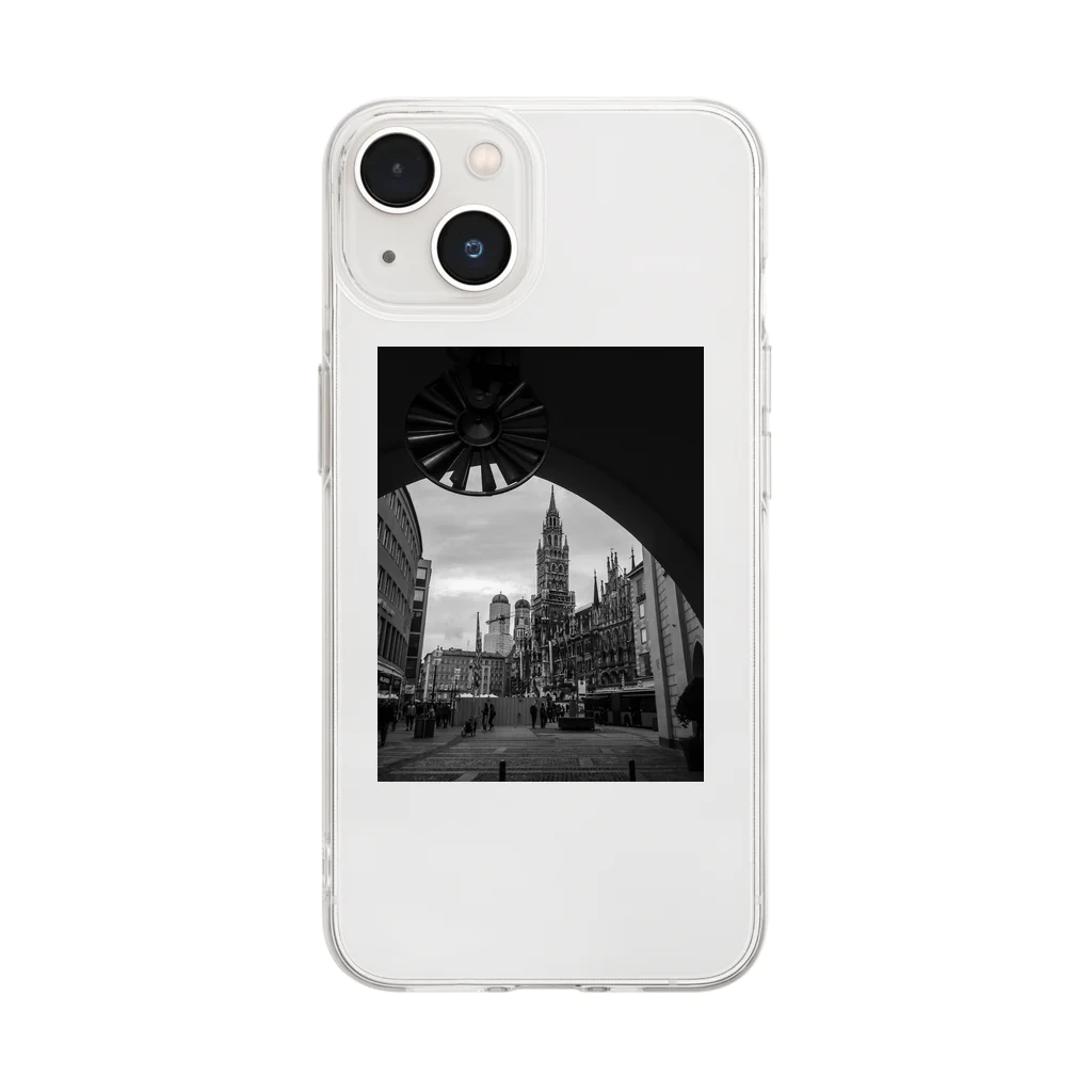 ？のcityscape Soft Clear Smartphone Case