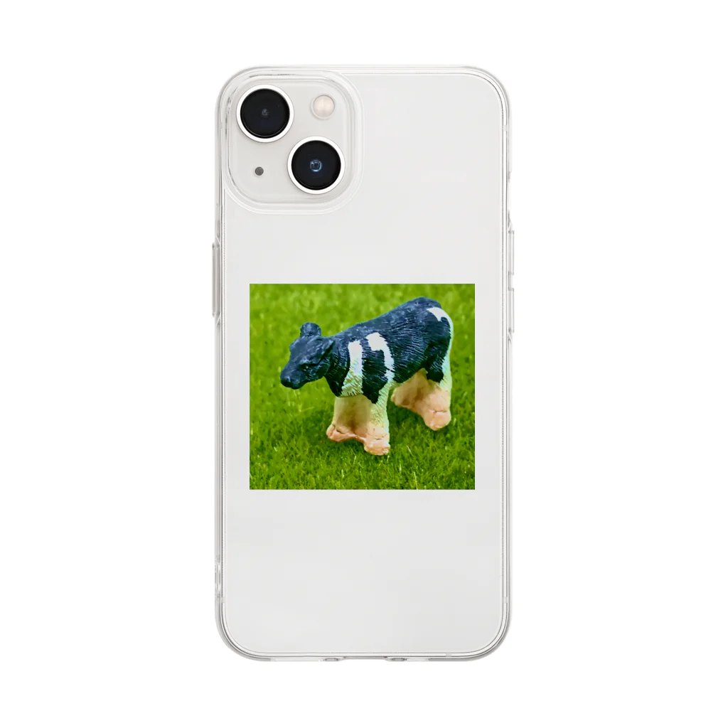 コナカマ通販SUZURI支店のCOW-2021 Soft Clear Smartphone Case