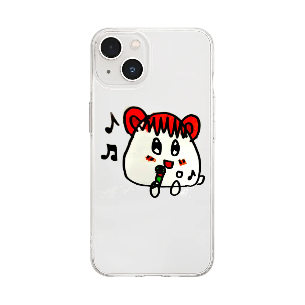 ウタハムちゃんです♪のウタハムちゃん(透明化) Soft Clear Smartphone Case