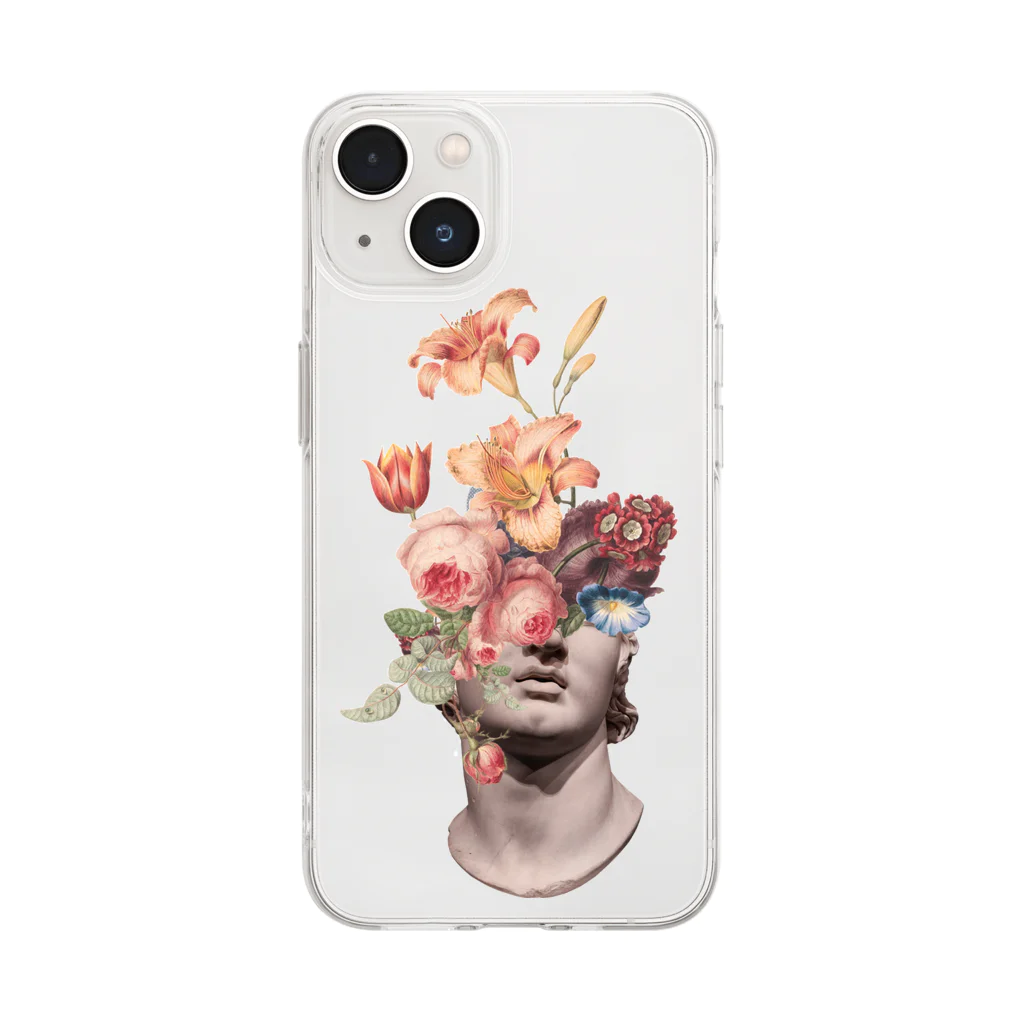 transparentのFlower Soft Clear Smartphone Case