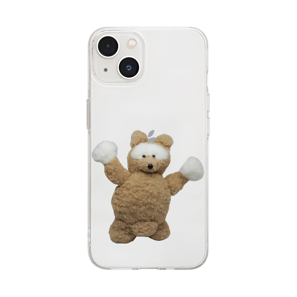 カネヒラ＠空想アパートメントの信楽焼のたぬきです Soft Clear Smartphone Case