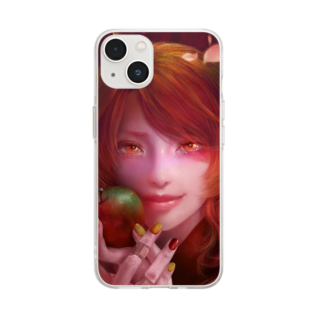 詠美びゃく夜 shopのtaijitu🍎🍏 Soft Clear Smartphone Case