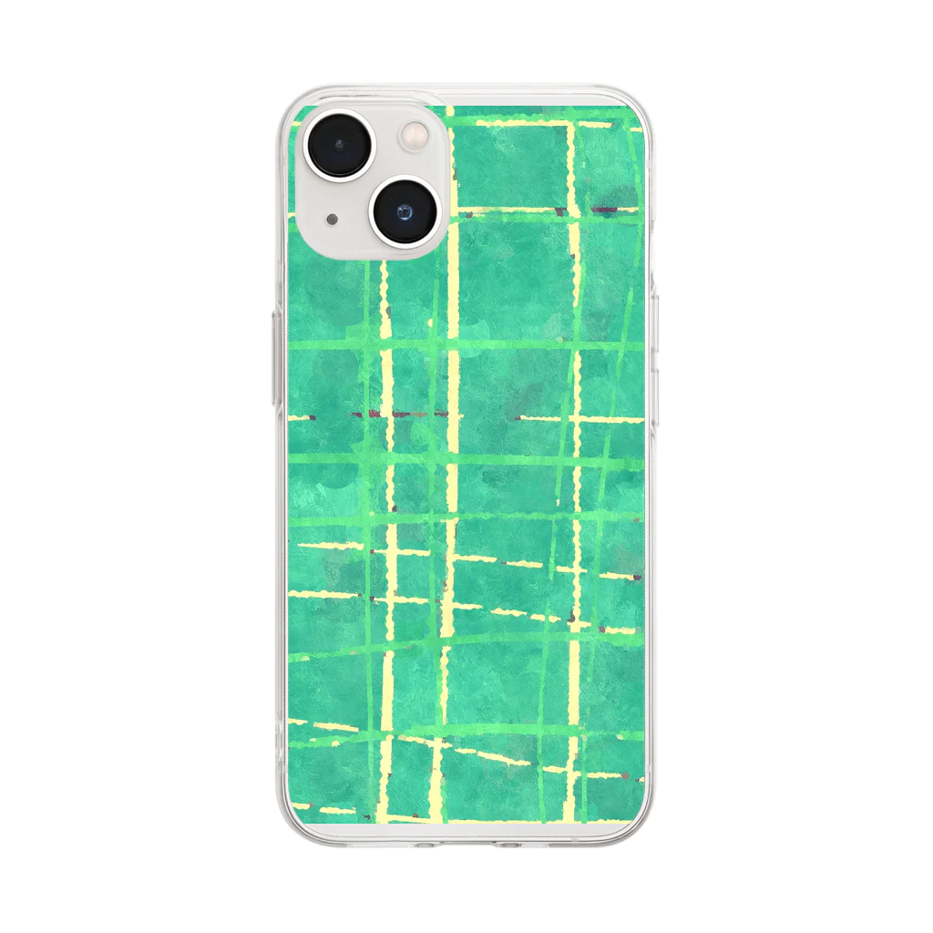 三毛ヒゲのtexture #003 Soft Clear Smartphone Case