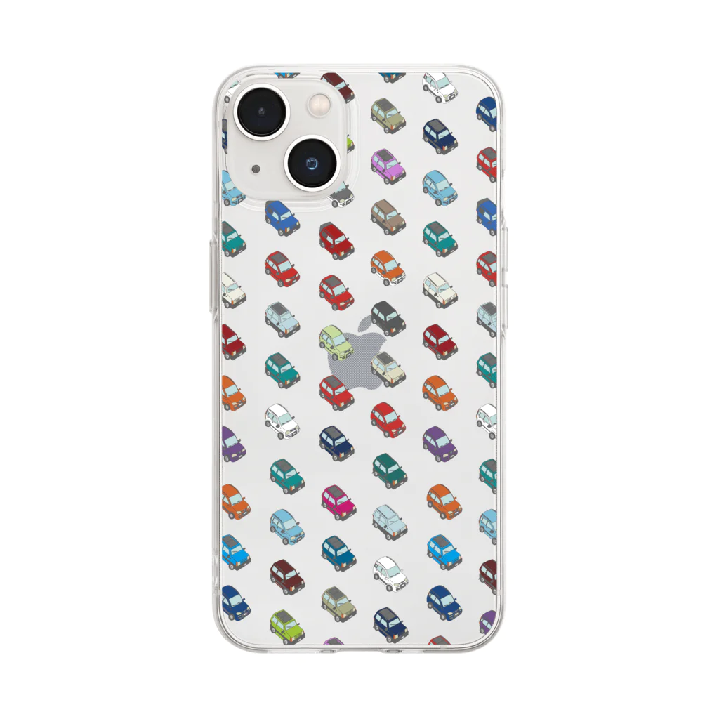 pandaticsのモノグラム Soft Clear Smartphone Case