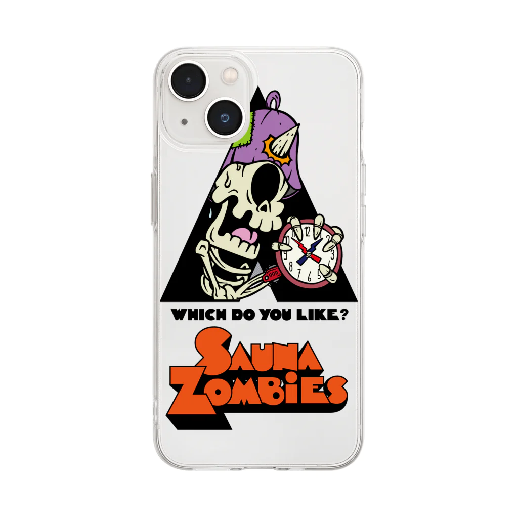 SAUNA ZOMBIESのSAUNA ZOMBIES -which do you like? SIDE:12Minutes World - ソフトクリアスマホケース