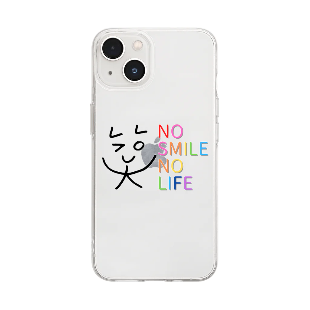 かおかおのNO SMILE NO LIFE Soft Clear Smartphone Case