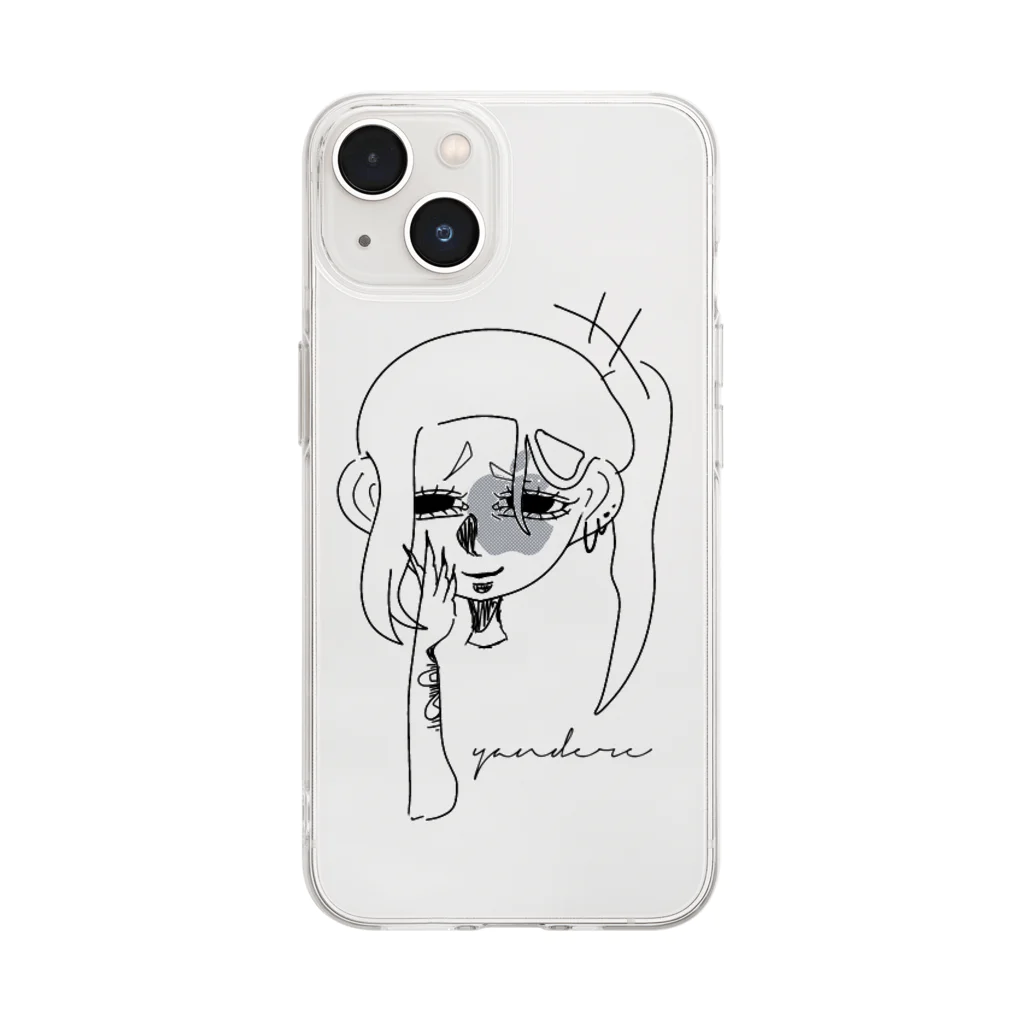 🈂️のyandere Soft Clear Smartphone Case