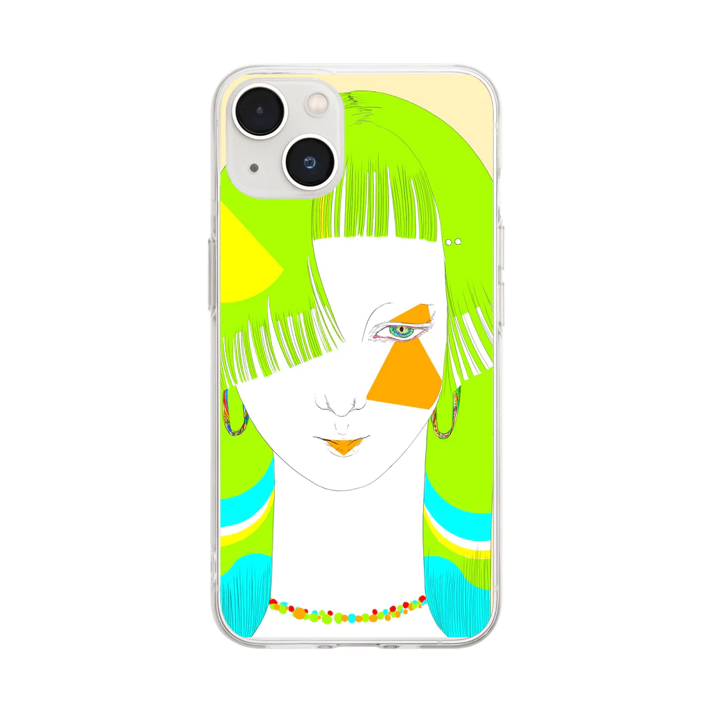 TORIRIのGreen Soft Clear Smartphone Case