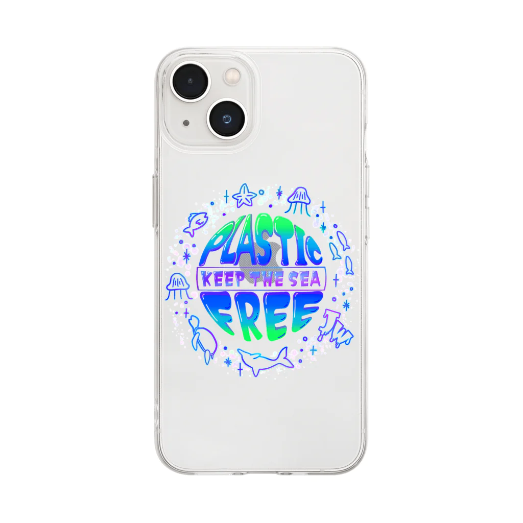 【公式】JELLY WONDERLAND【ショップ】のKEEP THE SEA Soft Clear Smartphone Case