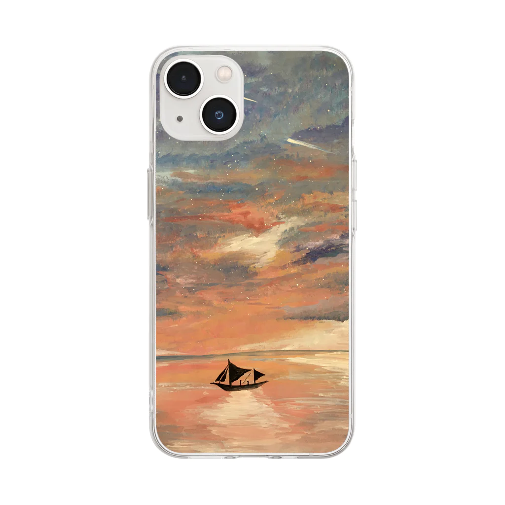 ギャラリー縁の夢の旅 - A dream journey - Soft Clear Smartphone Case