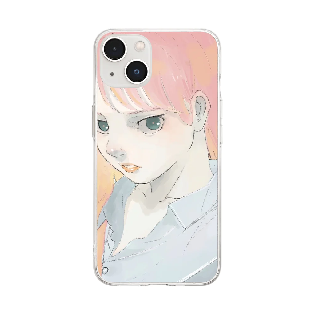 てつおの女の子 Soft Clear Smartphone Case