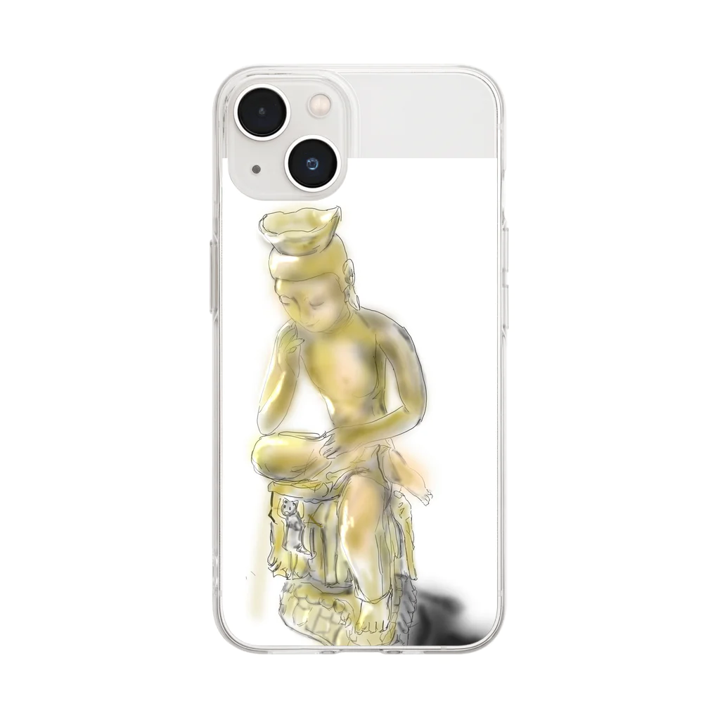 Yas😿🦖🕊の弥勒菩薩 Soft Clear Smartphone Case