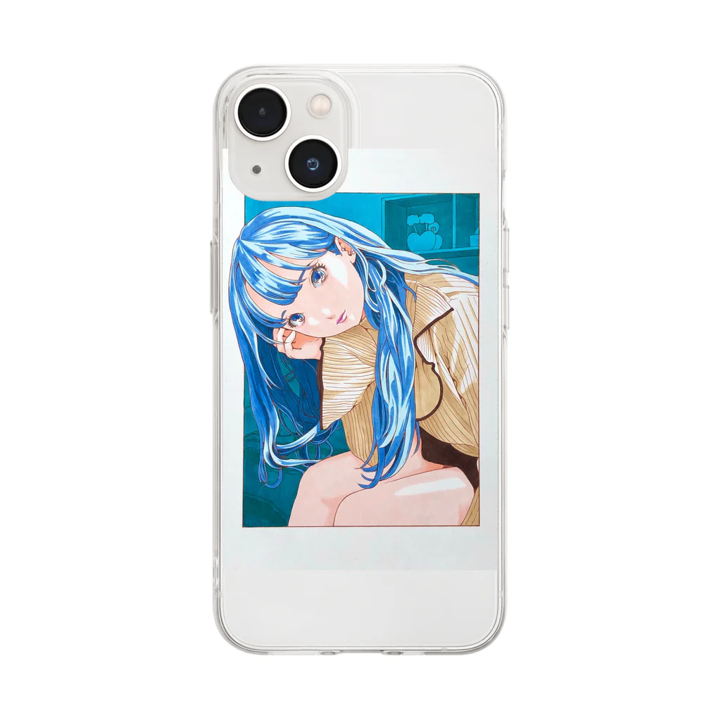 RYUTA・T／イラストレーターの【人気！！】女の子 Soft Clear Smartphone Case