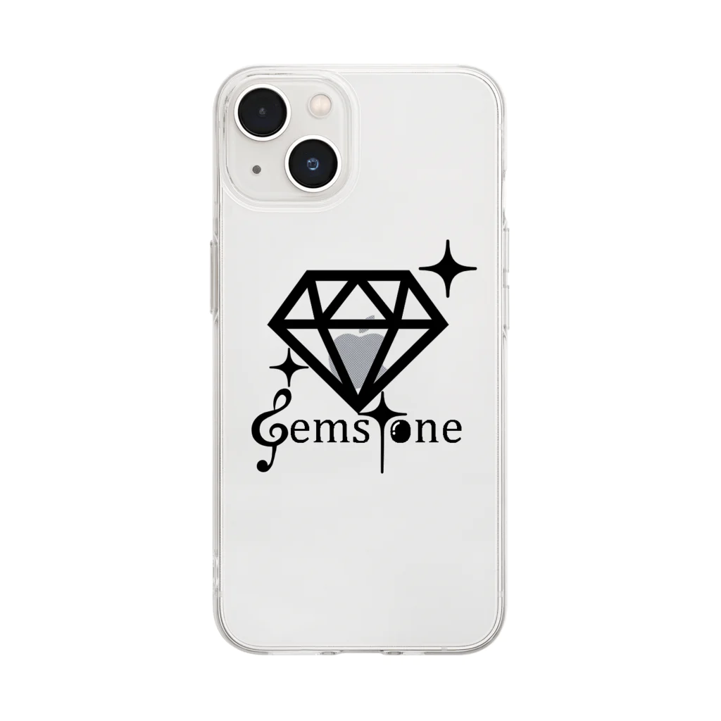 ゲーム音楽演奏サークル「Gemstone」のGemstone　iPhoneケース ソフトクリアスマホケース