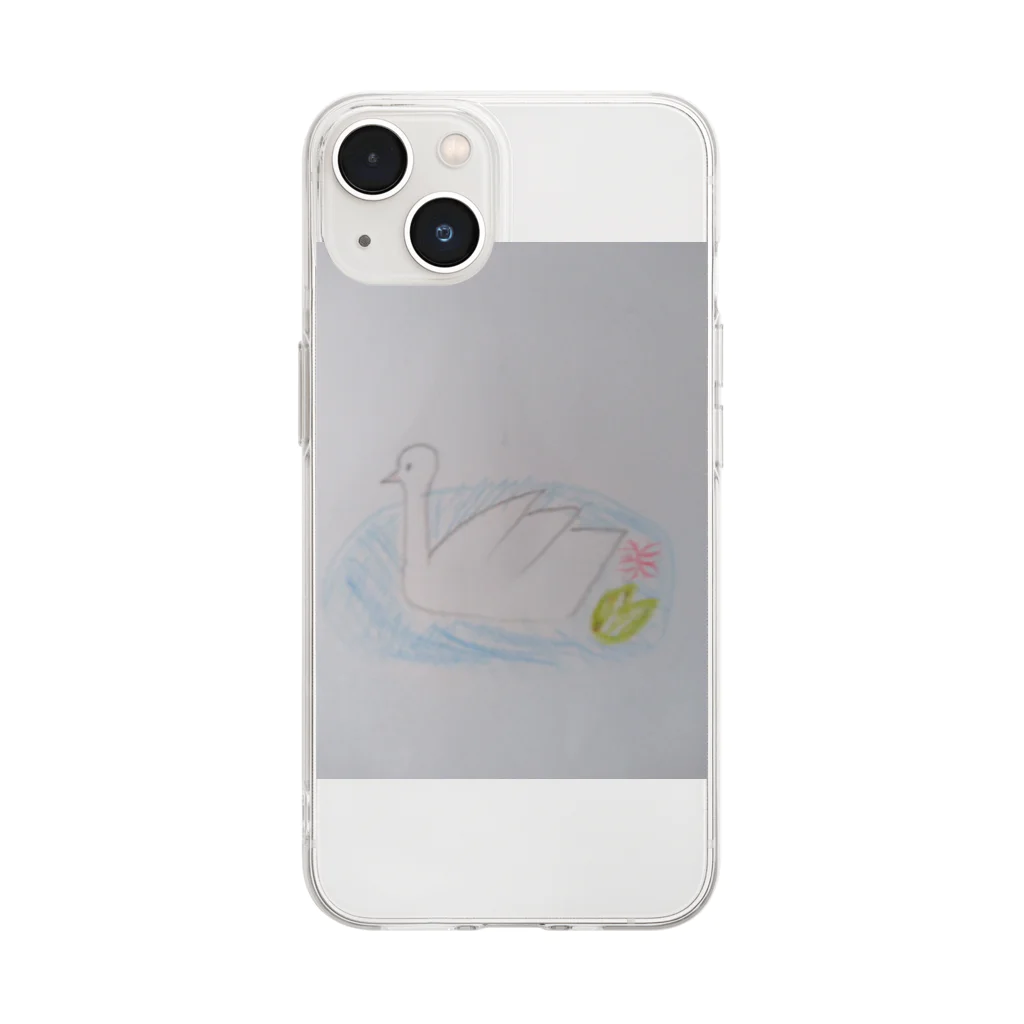 たけろう　と　めぐの（おさんぽおほしさま）白鳥 Soft Clear Smartphone Case