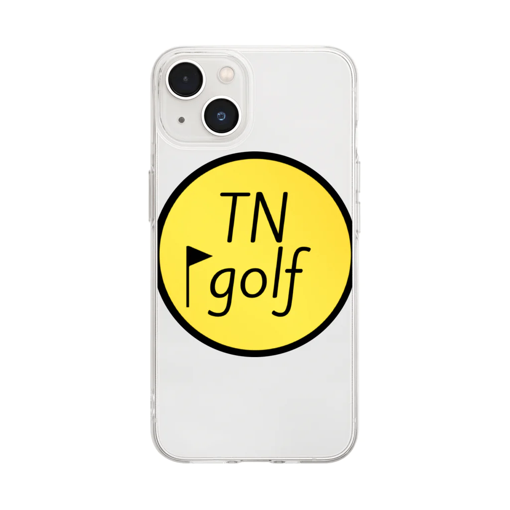 TN golfのTN golf(イエロー) Soft Clear Smartphone Case