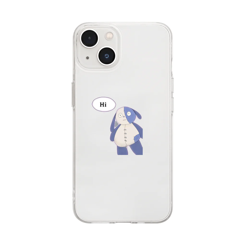 Zombieedogのゾンビ犬のゾンビ〜グッズ Soft Clear Smartphone Case