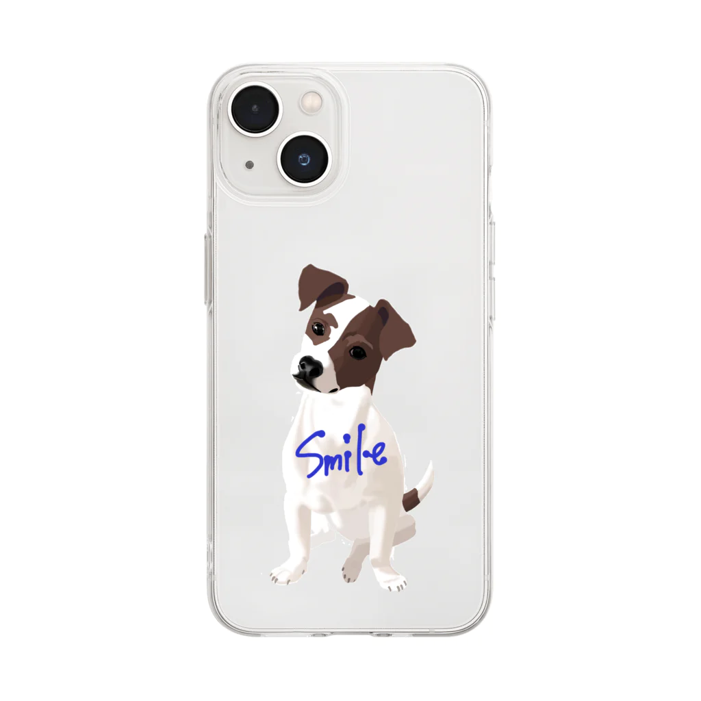 mayon's animal shopのWorld Peace -Patron smile Soft Clear Smartphone Case