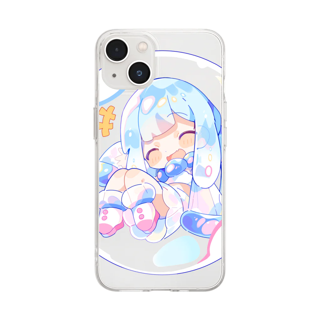 泡月しゃぼん🧼🌙の泡月しゃぼんの公式アイテム Soft Clear Smartphone Case