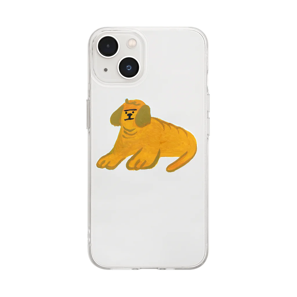 クマ熊のイッヌ Soft Clear Smartphone Case