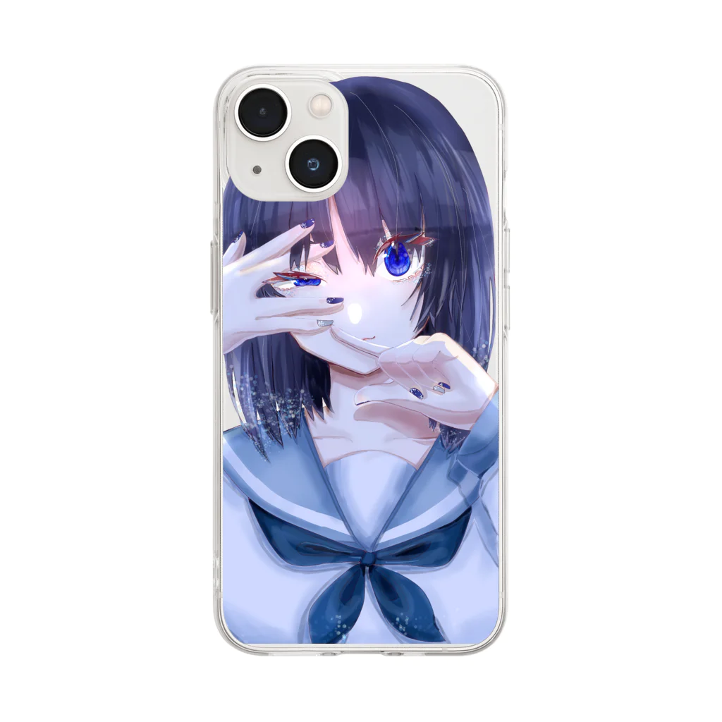 カミィshopの校則違反 Soft Clear Smartphone Case