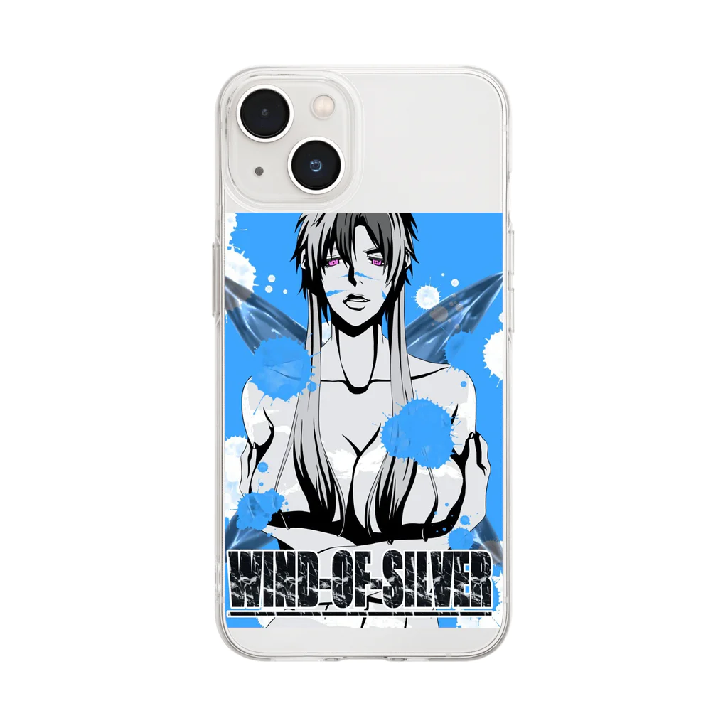 WIND-OF-SILVERの変化の術(女体化) Soft Clear Smartphone Case